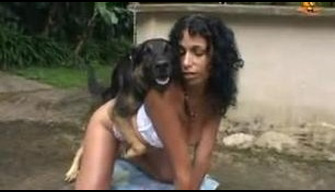 A young Portuguese woman fucks with a shepherd dog zoo porn online watch for free